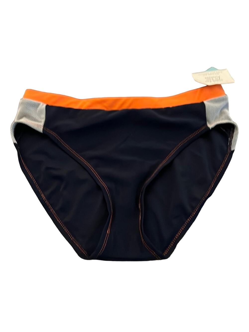 Cazimi Size 12 Navy Blue and Orange Bikini Bottom